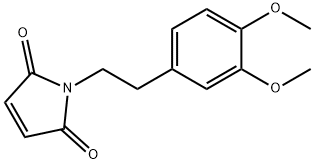 1-[2-(3,4-二甲氧基苯基)乙基]-2,5-二氢-1H-吡咯-2,5-二酮 结构式