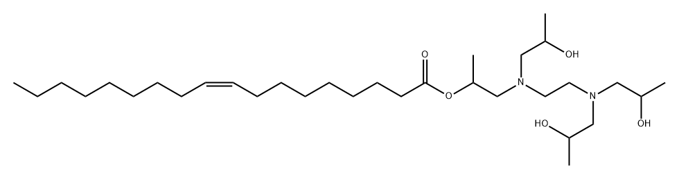 2-[[2-[bis(2-hydroxypropyl)amino]ethyl](2-hydroxypropyl)amino]-1-methylethyl oleate Structure