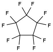 デカフルオロシクロペンタン 化学構造式