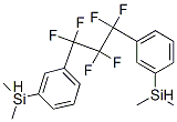 [(1,1,2,2,3,3-Hexafluoro-1,3-propanediyl)bis(3,1-phenylene)]bis(dimethylsilane) Struktur