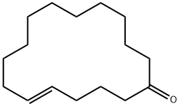 5-シクロヘキサデセン-1-オン 化学構造式