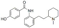 4-hydroxy-N-[2-[2-(1-methyl-2-piperidyl)ethyl]phenyl]benzamide Structure