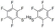 ビス[(ペンタフルオロフェニル)チオ]水銀(II) 化学構造式