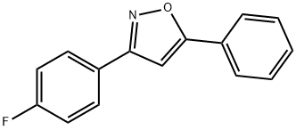 Isoxazole, 3-(4-fluorophenyl)-5-phenyl- Structure