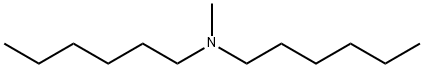 N-メチルジヘキシルアミン 化学構造式