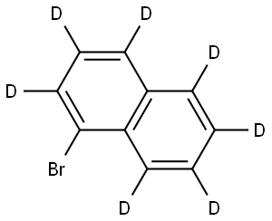 1-溴萘-D7 结构式