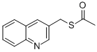 Thioacetic acid Squinolin-3-ylmethyl ester Structure