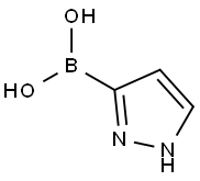 1H-吡唑-3-硼酸,376584-63-3,结构式