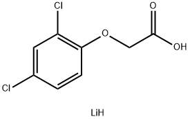 2,4-ジクロロフェノキシ酢酸リチウム 化学構造式