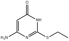 6-amino-2-(ethylthio)-1H-pyrimidin-4-one Struktur