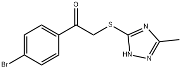 37664-35-0 1-(4-ブロモフェニル)-2-[(5-メチル-4H-1,2,4-トリアゾール-3-イル)チオ]エタノン