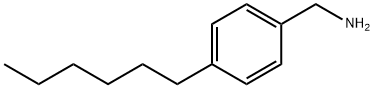 4-n-Hexylbenzylamine 化学構造式