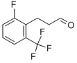 3-(2-FLUORO-6-TRIFLUOROMETHYL-PHENYL)-PROPIONALDEHYDE,376641-14-4,结构式
