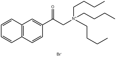 N-(2-[2-NAPHTHYL]-2-OXO-ETHYL)-N,N,N-TRIBUTYLAMMONIUM BROMIDE 结构式