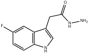 5-FLUOROINDOLE-3-ACETIC ACID HYDRAZIDE 结构式