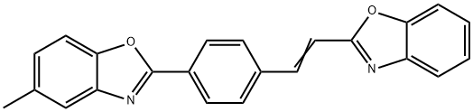 2-[4-[2-(benzoxazol-2-yl)vinyl]phenyl]-5-methylbenzoxazole  Structure