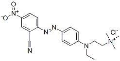 [2-[[4-[(2-cyano-4-nitrophenyl)azo]phenyl]ethylamino]ethyl]trimethylammonium chloride 结构式