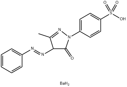 barium bis[p-[4,5-dihydro-3-methyl-5-oxo-4-(phenylazo)-1H-pyrazol-1-yl]benzenesulphonate] Structure