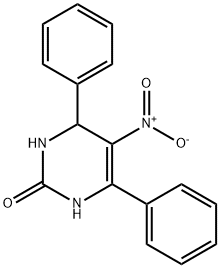5-Nitro-4,6-diphenyl-3,4-dihydro-2(1H)-pyrimidinone,37673-85-1,结构式