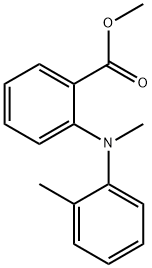 2-[メチル(2-メチルフェニル)アミノ]安息香酸メチル 化学構造式