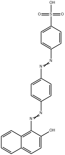4-[[4-[(2-hydroxy-1-naphthyl)azo]phenyl]azo]benzenesulphonic acid,37678-79-8,结构式