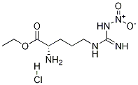 L-Ornithine, N5-[iMino(nitroaMino)Methyl]-, ethyl ester, hydrochloride Structure