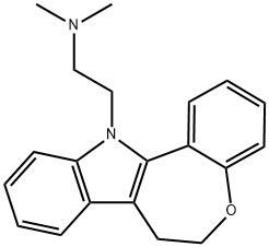 6,7-Dihydro-N,N-dimethyl-12H-[1]benzoxepino[5,4-b]indole-12-ethanamine,37683-55-9,结构式