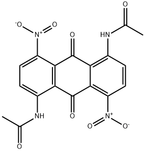 N,N'-(9,10-dihydro-4,8-dinitro-9,10-dioxo-1,5-anthracenediyl)bisacetamide 结构式