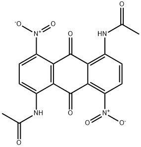 N,N'-(9,10-dihydro-4,8-dinitro-9,10-dioxo-1,5-anthracenediyl)bisacetamide Structure