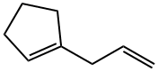 1-(2-Propenyl)cyclopentene 化学構造式