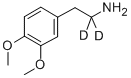 3,4-二甲氧基苯乙胺-D2 结构式