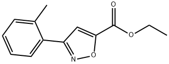 3-邻甲苯异噁唑-5-羧酸乙酯 结构式