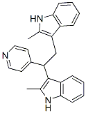 3,3'-[1-(4-Pyridinyl)-1,2-ethanediyl]bis(2-methyl-1H-indole) 结构式