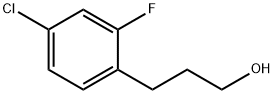 3-(4-CHLORO-2-FLUORO-PHENYL)-PROPAN-1-OL Struktur
