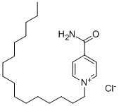 4-カルバモイル-1-ヘキサデシルピリジニウムクロリド 化学構造式