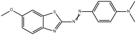 4-[(6-methoxybenzothiazol-2-yl)azo]-N,N-dimethylaniline  Structure