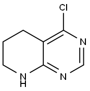 Pyrido[2,3-d]pyrimidine, 4-chloro-1,5,6,7-tetrahydro- Structure