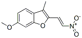 6-methoxy-3-methyl-2-[(E)-2-nitroethenyl]benzofuran 结构式