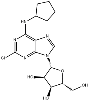 2-氯-N6-环戊基腺苷, 37739-05-2, 结构式