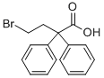 4-Bromo-2,2-diphenylbutyricacid Struktur