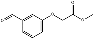 methyl (3-formylphenoxy)acetate Struktur