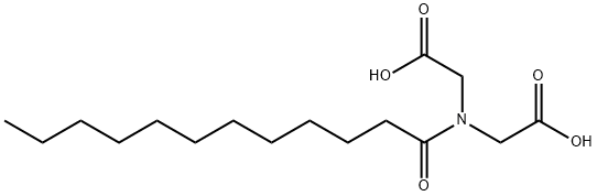 N-Carboxymethyl-N-(1-oxododecyl)glycine Struktur