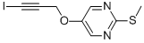 5-[(3-iodo-2-propynyl)oxy]-2-(methylthio)pyrimidine Structure