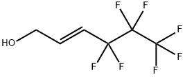 4,4,5,5,6,6,6-ヘプタフルオロヘキス-2-エン-1-オール 化学構造式
