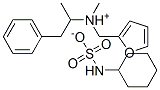 (+)-furfurylmethyl(alpha-methylphenethyl)ammonium cyclohexylsulphamate Struktur