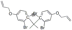 1,1'-isopropylidenebis(4-allyloxydibromobenzene) Struktur