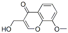3-(ヒドロキシメチル)-8-メトキシクロモン 化学構造式
