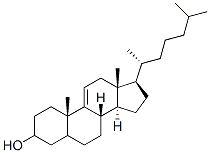 3-hydroxycholest-9(11)-ene Struktur