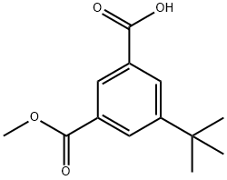 3-(叔丁基)-5-(甲氧羰基)苯甲酸, 377731-29-8, 结构式