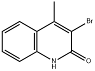 3-ブロモ-4-メチル-キノリン-2(1H)-オン 化学構造式
